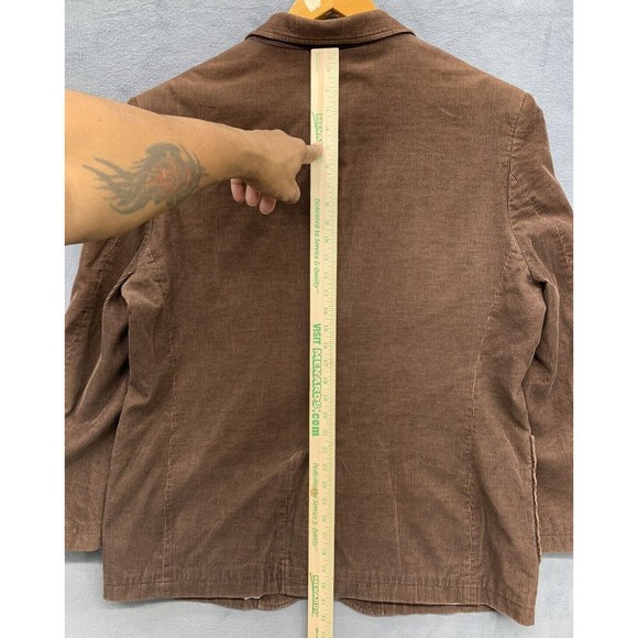 Consensus Sportswear Blazer Mens Size X-Large Brown Corduroy Two Button Notch - Picture 7 of 16